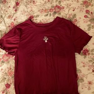 Red mushroom croptop